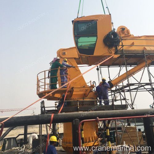 For Sale Pedestal Marine Crane 3T40M Telescopic Boom Crane